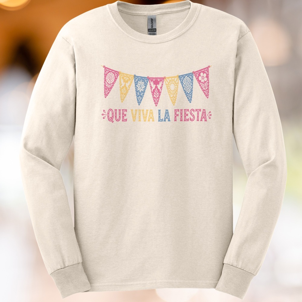 Que Viva La Fiesta Papel Picado Banner Tee